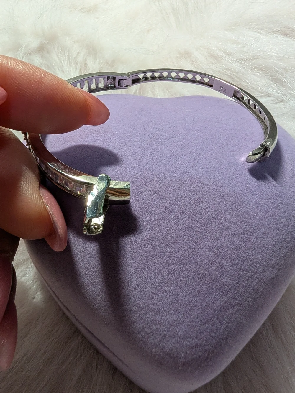 Elegant Silver-Tone Crystal 